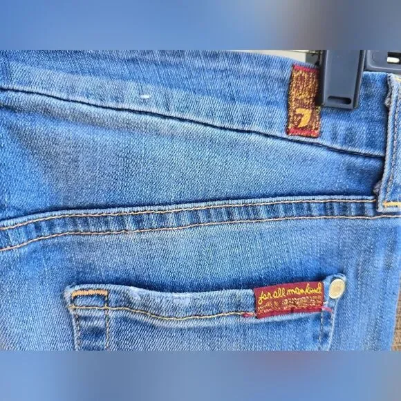 Distressed Blue Jeans - Picture 4 of 5